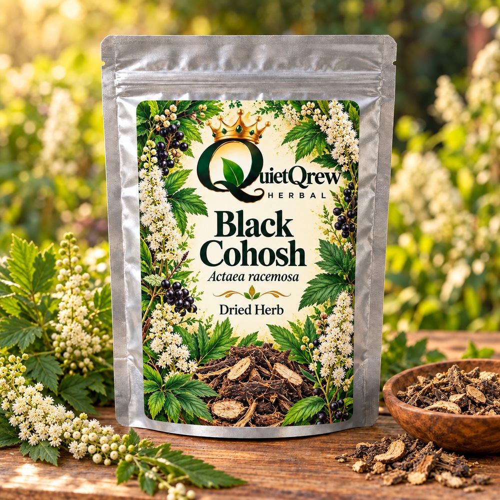Black Cohosh — Actaea racemosa — QuietQrew Herbal label