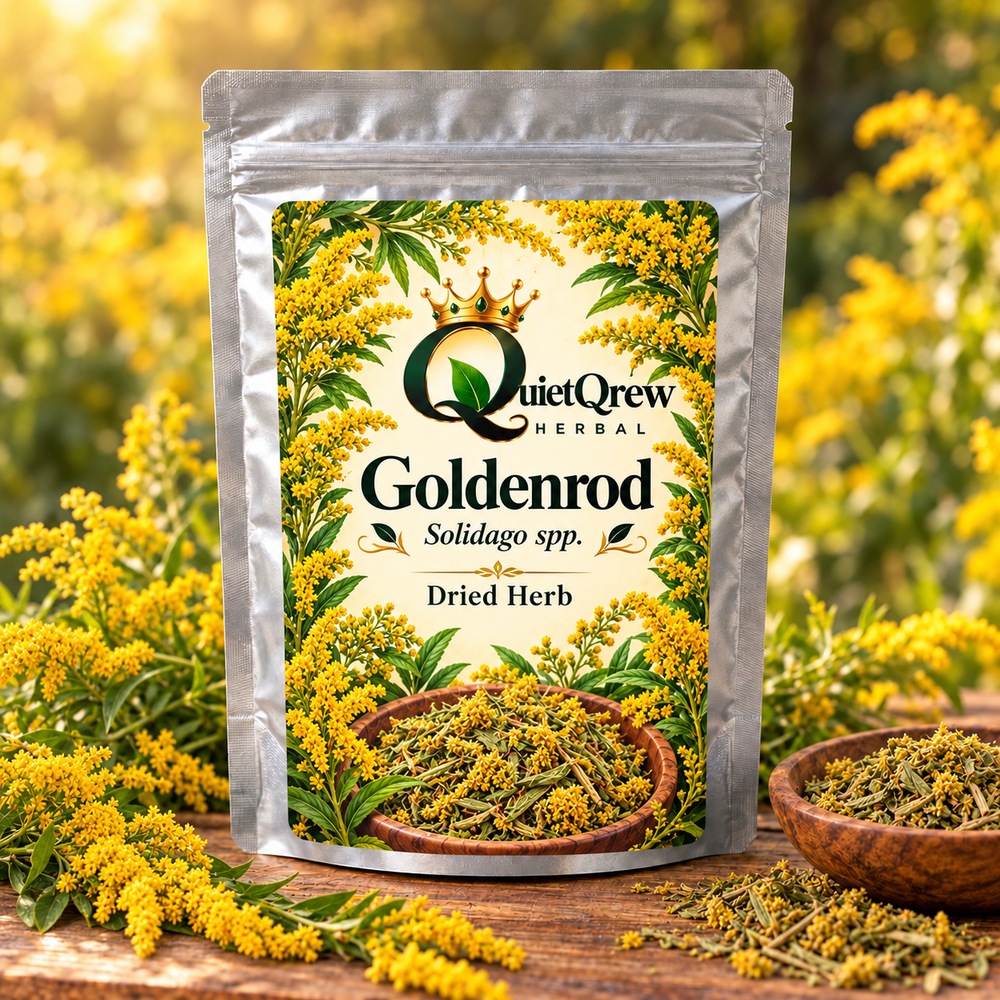 Goldenrod — Solidago spp. — QuietQrew Herbal label