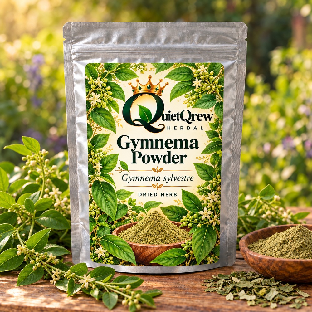 Gymnema Powder — Gymnema sylvestre — QuietQrew Herbal label