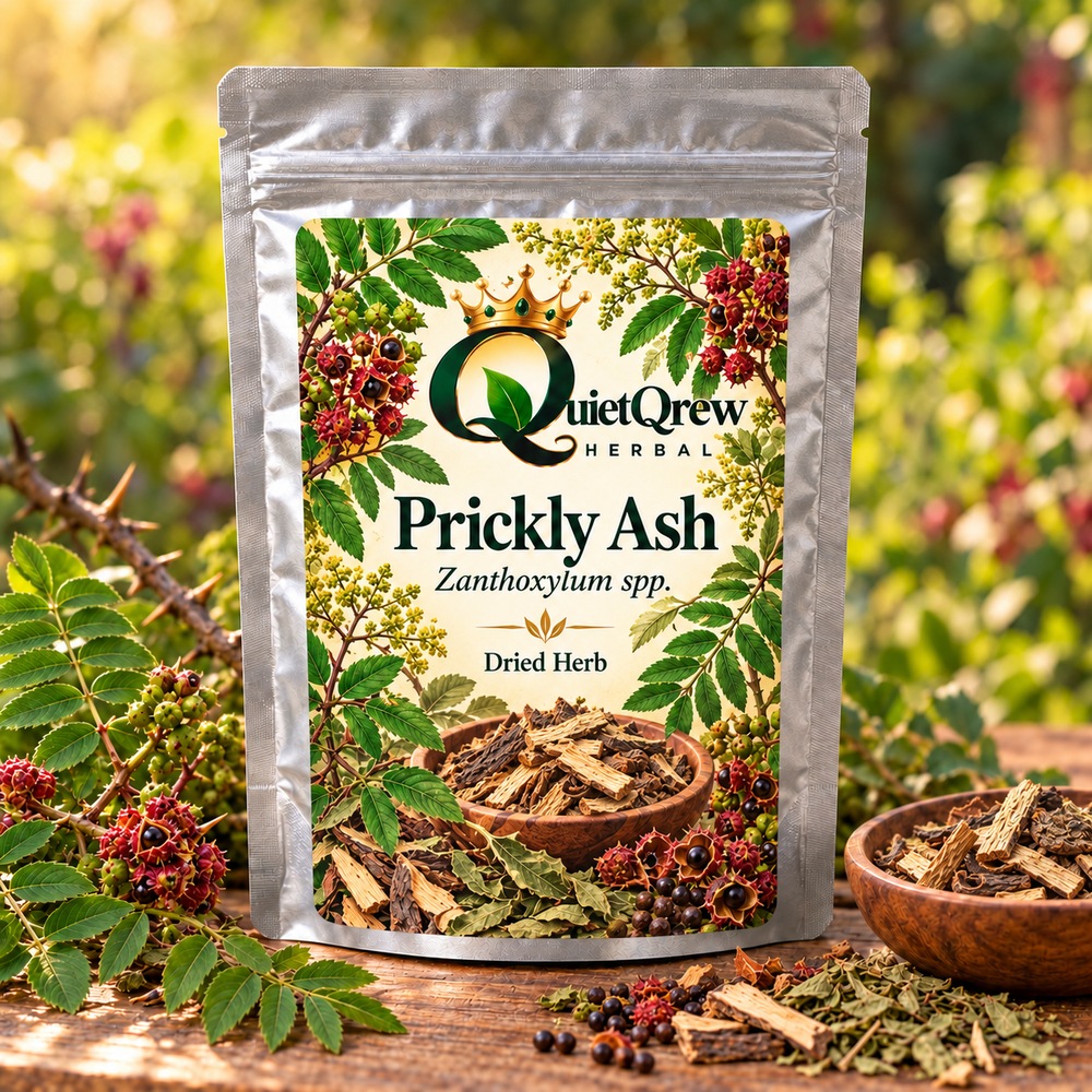 Prickly Ash — Zanthoxylum spp. — QuietQrew Herbal label