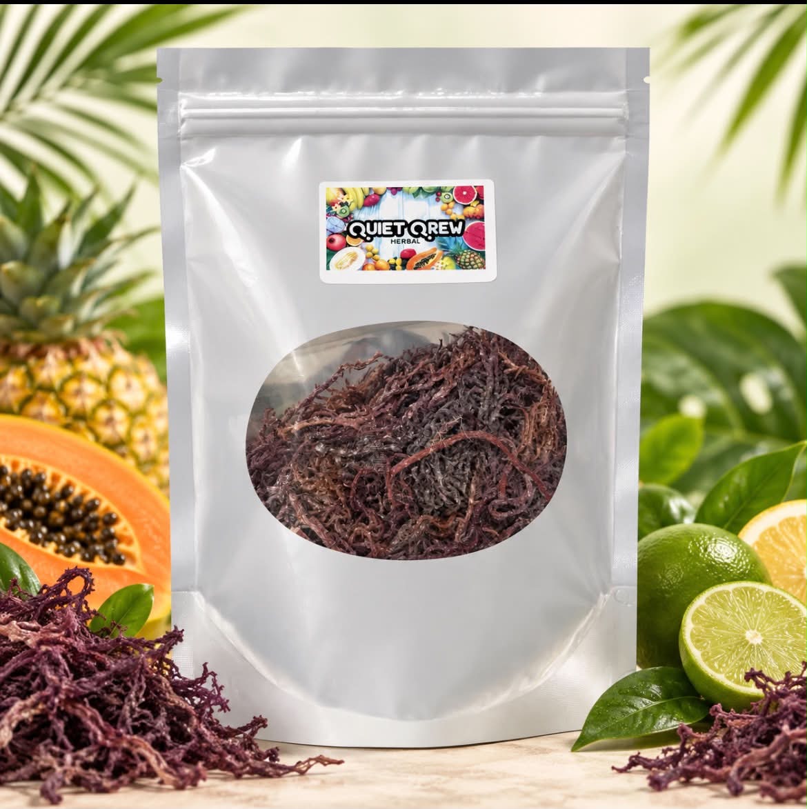Purple Sea Moss 100% Organic (Make GEL)